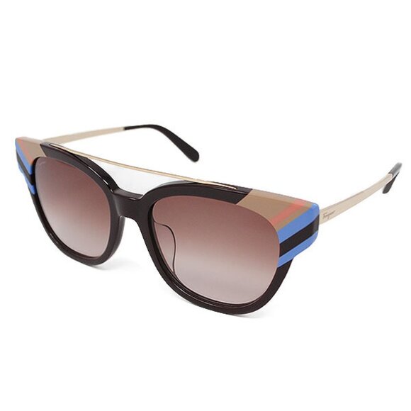 Salvatore Ferragamo Sunglasses Woman Wine Gold SF882SA-606 - Picture 1 of 8